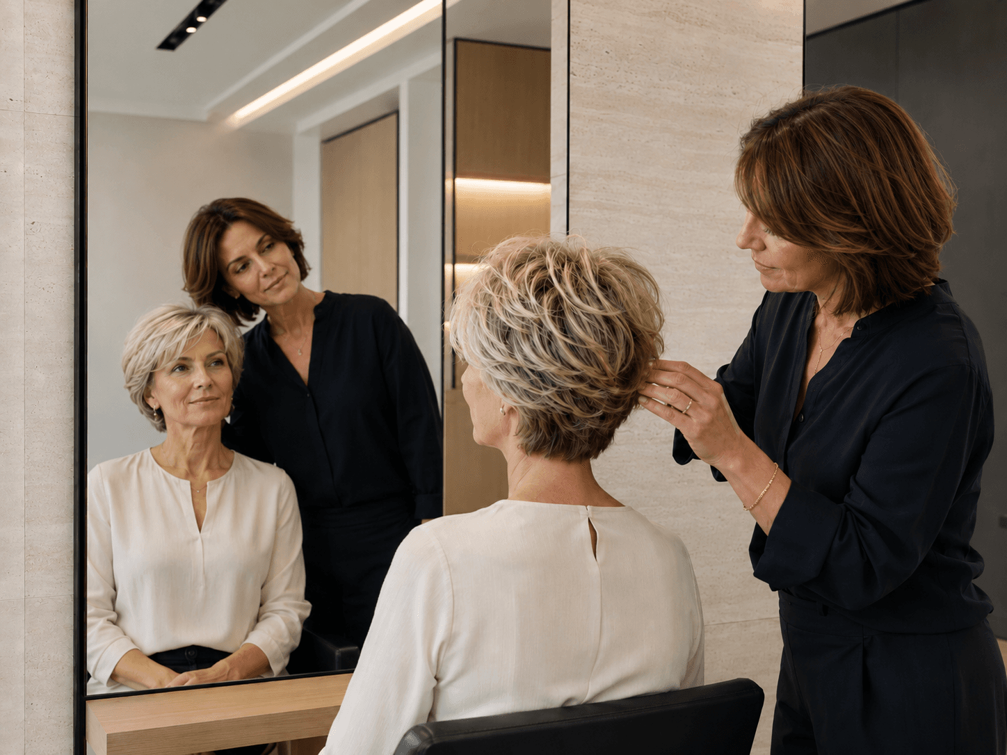 Salon de luxe, consultation capillaire